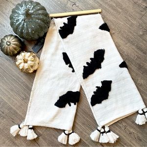 Rachel Zoe Embroidered Bat Throw Blanket